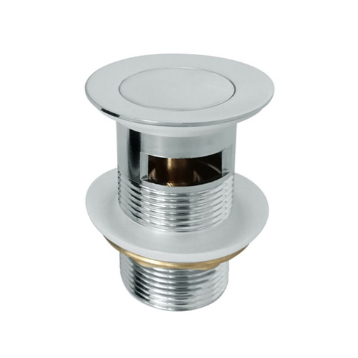 Nana Chrome Pop Up Waste With Overflow Solid Brass Plug Waste