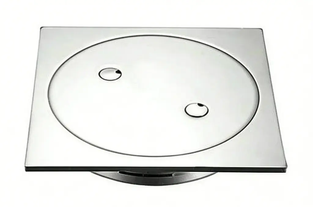 [55857] 110X110mm Chrome Clear Out Floor Waste(100mm Outlet)