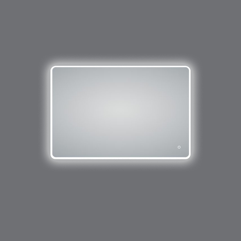 1200*800mm Frosted Edge 3 Color Lighting Backlit Acrylic LED Mirror Touch Sensor Switch Defogger Pad Wall Mounted Vertical or Horizontal