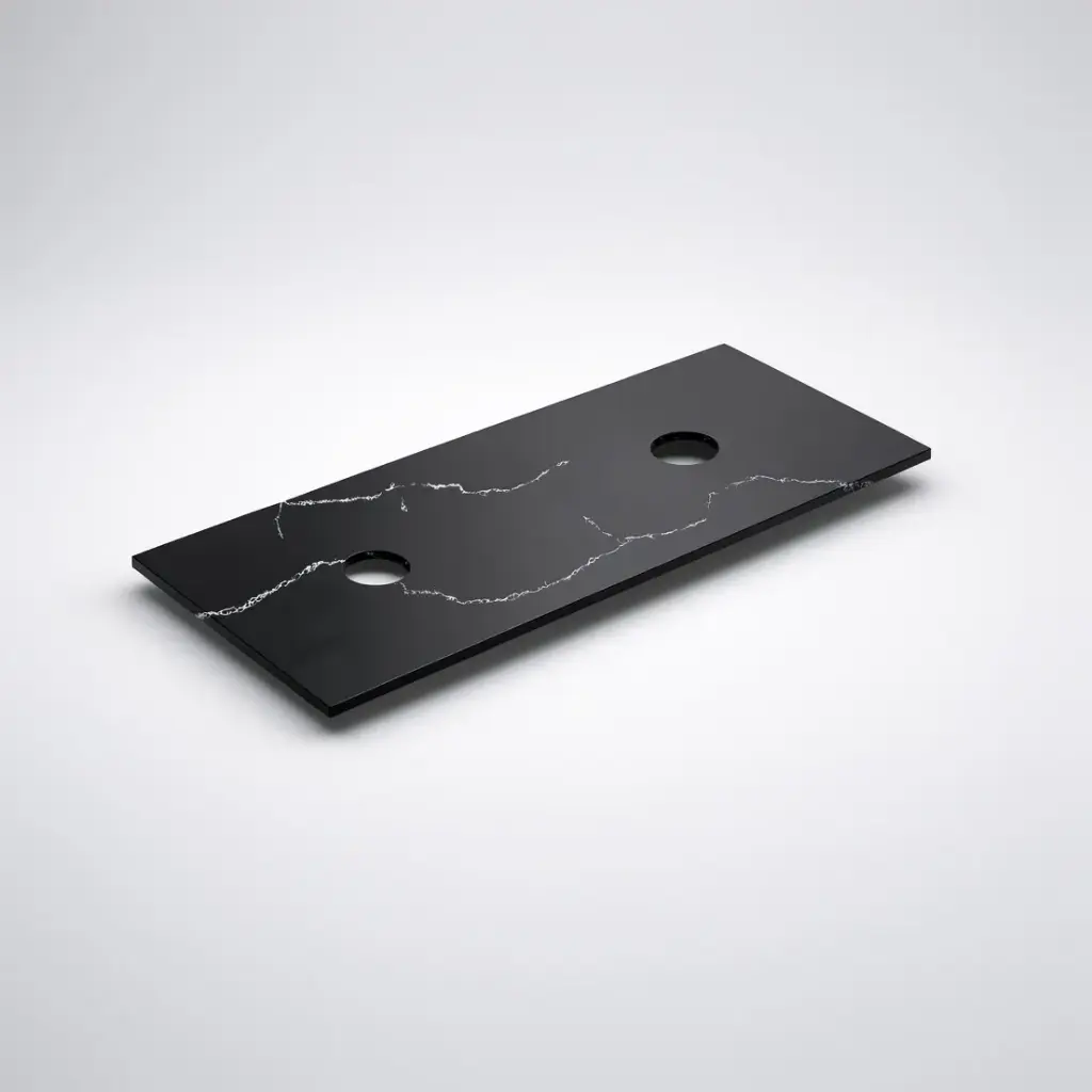 1205X465X12mm Calacatta Night Solid Surface Stone Top