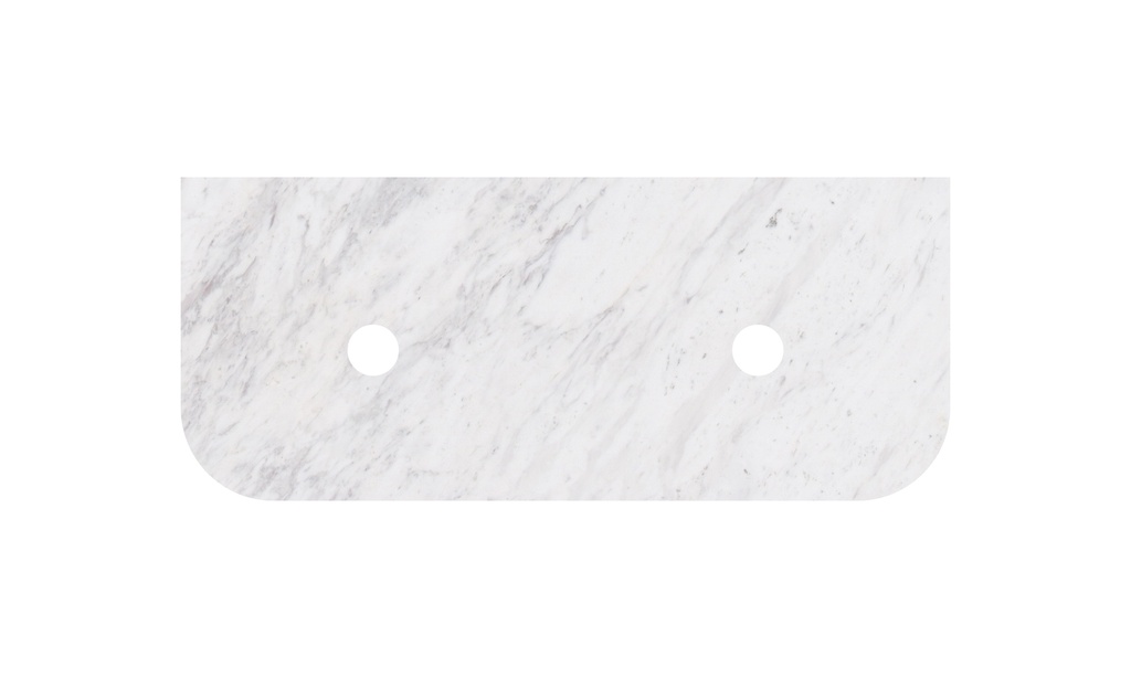 1205X505X18mm Carrara White Marble Curve Stone Top
