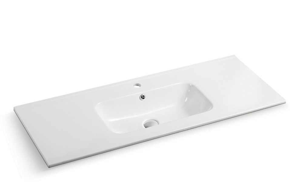 1210*460*175mm Gloss White Kliff Fine Ceramic Counter Top