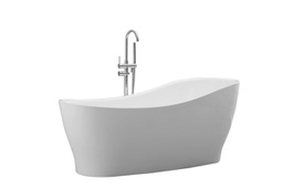 1500*700*710 Clara Freestanding Designer Gloss White Bathtub