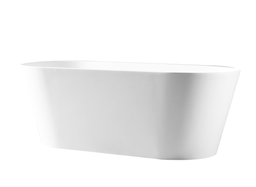 1500*750*590mm Iseo Ultra Slim Freestanding Gloss White Bathtub