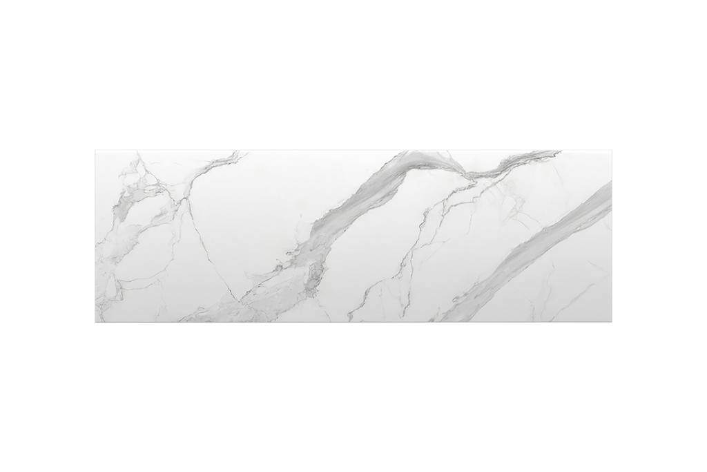 1502x500x15mm White Marble Look Sintered Stone Top Matte Finish Benchtop