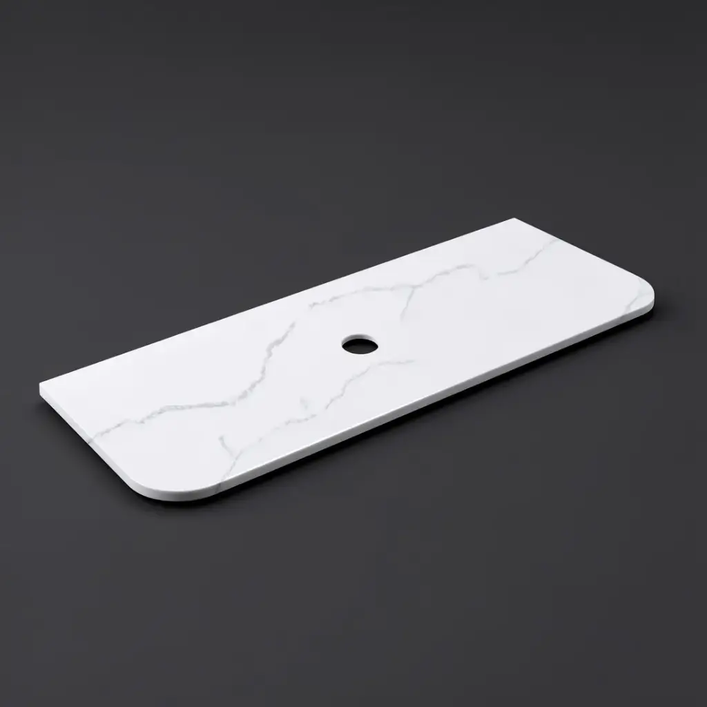 1505X505X12mm Calacatta Artic White Solid Surface Stone Top