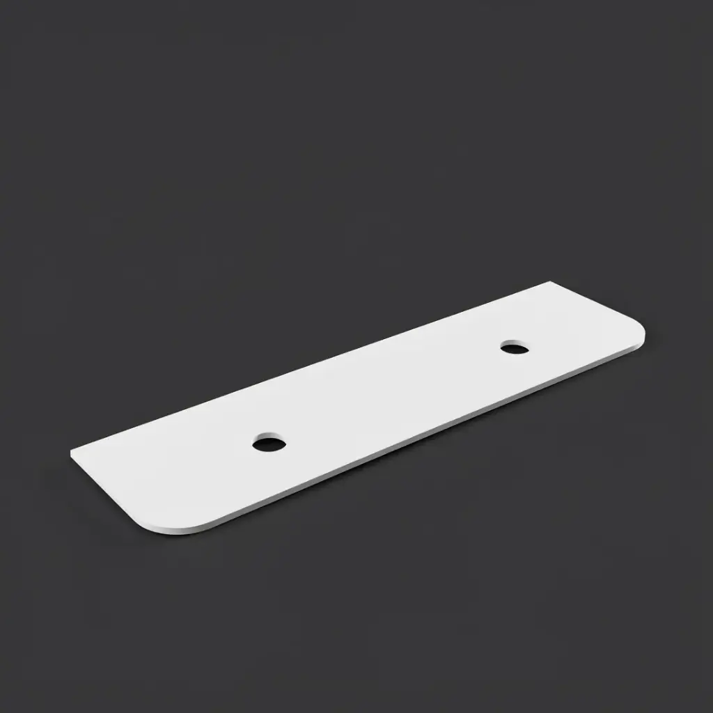 1805X505X20mm Blanco White(WG034) Zero Silica Engineer Curve Stone Top