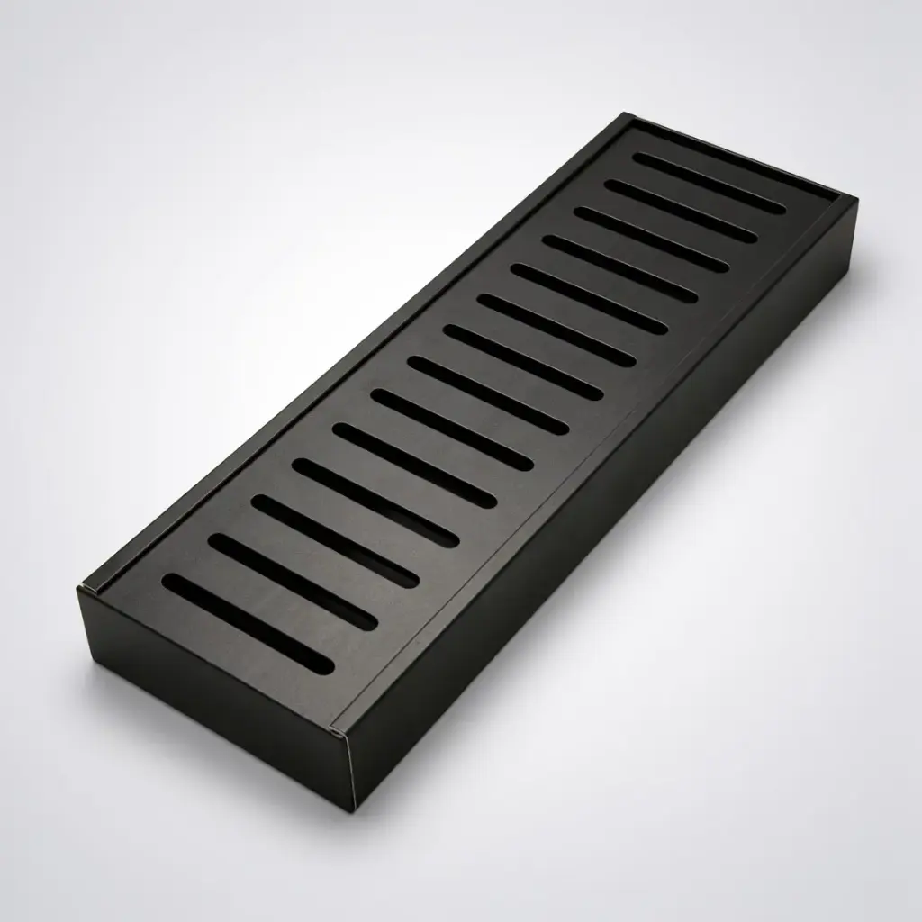 300-5600mm Lauxes Aluminium Midnight Floor Grate Drain Any Size Indoor