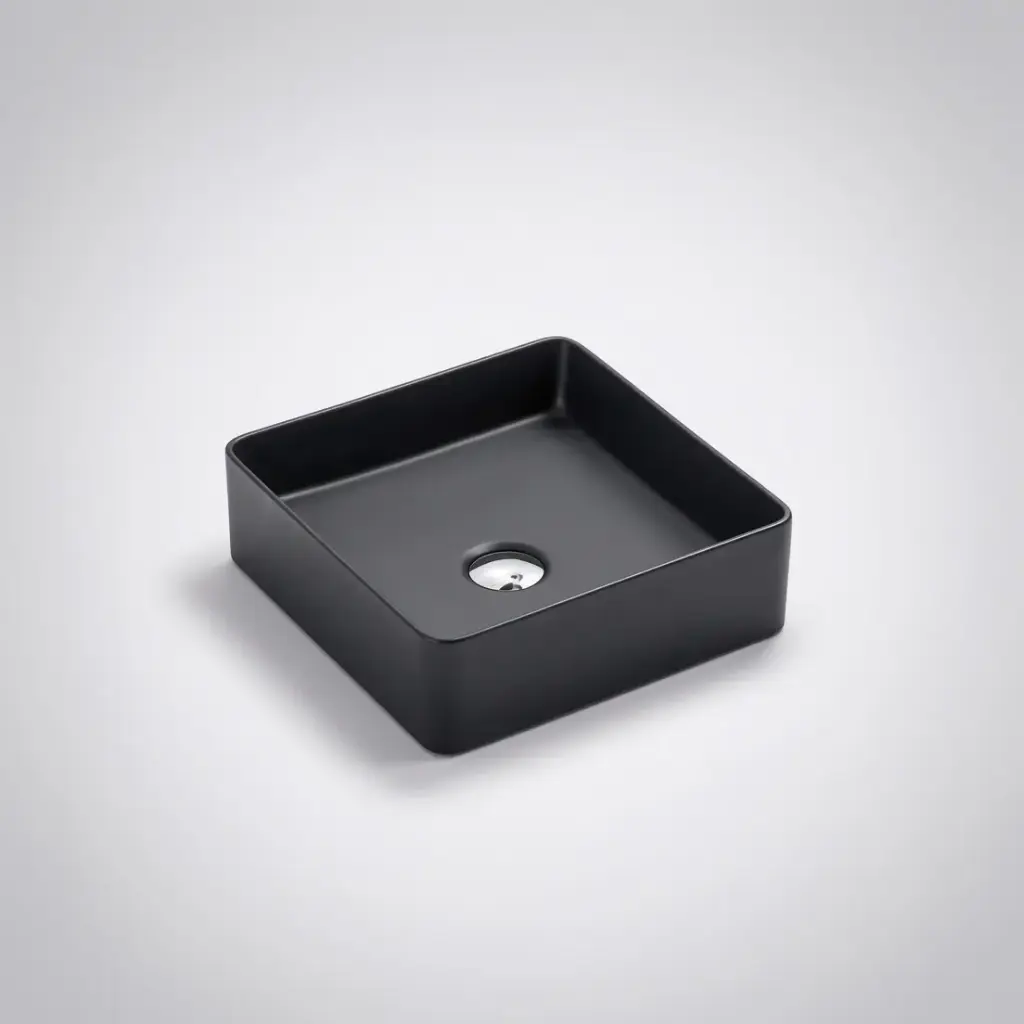 360*360*110mm Etna Nero Grey Above Counter Square Basin