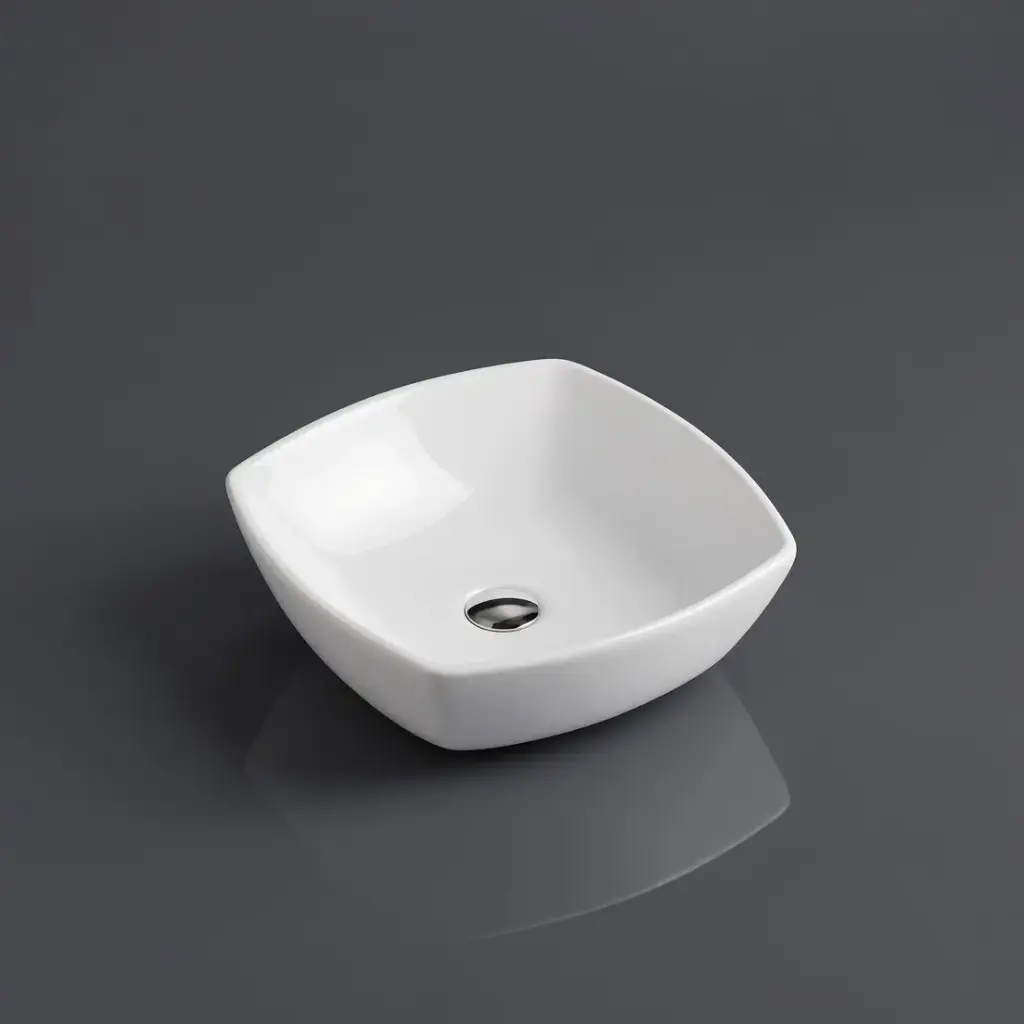 430*430*135mm Above Counter Square Basin