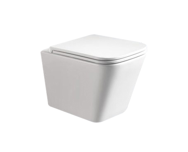 490*345*355mm Enox66 Wall Hung Pan Rimless With Thick Uf Seat Cover