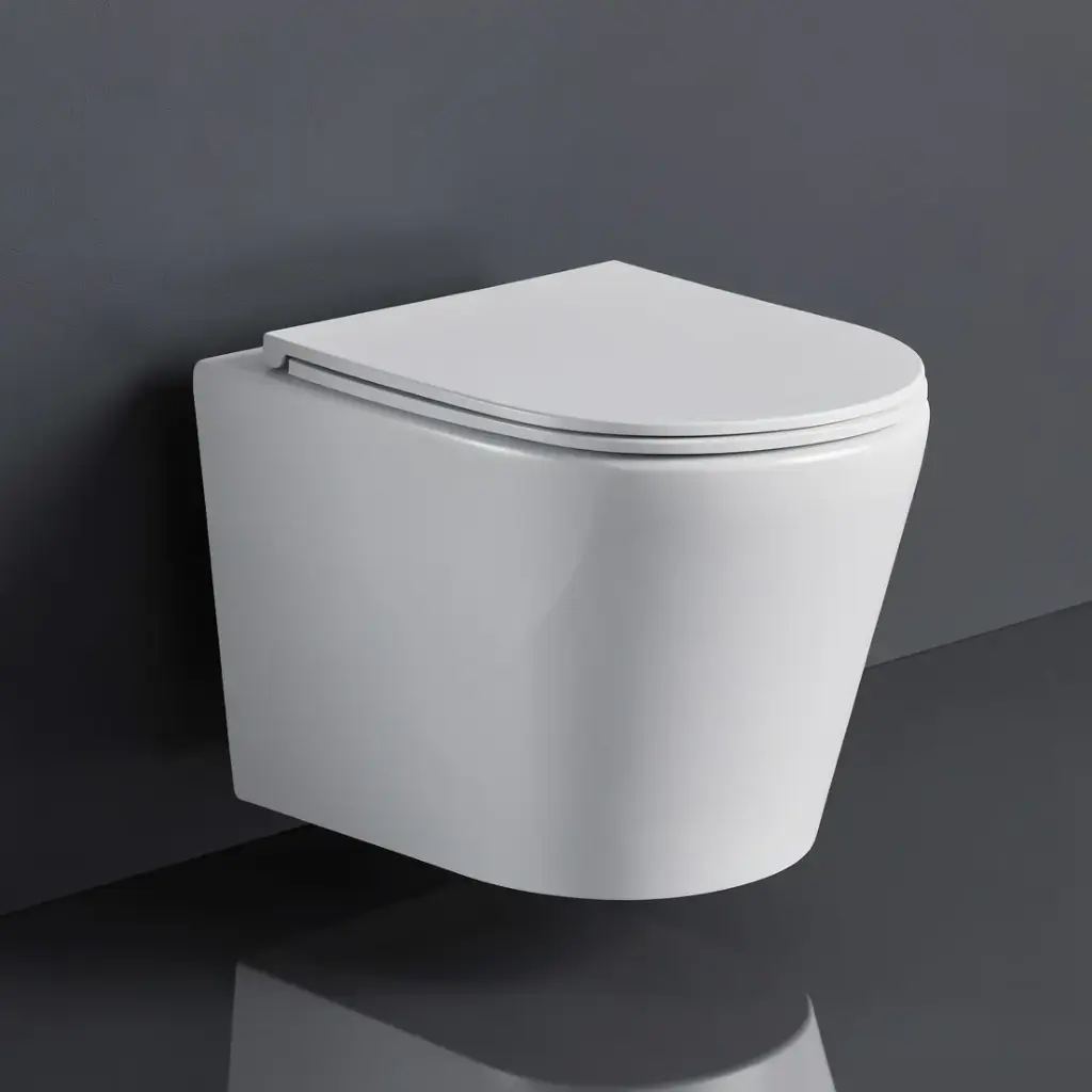 515*360*350mm Zara66 Wall-Hung Pan (Rimless) With Thick Uf Seat Cover