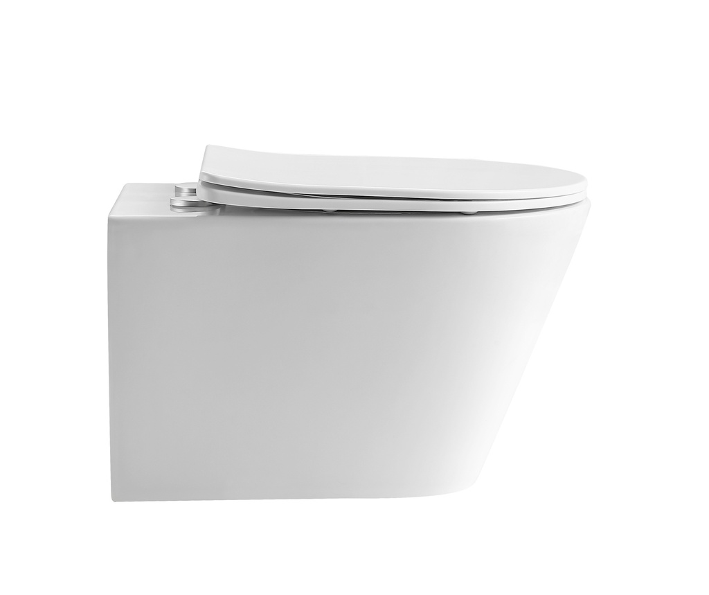 520*360*350mm Matte White Agena Tonardo Rimless Flush Wall-Hung Pan