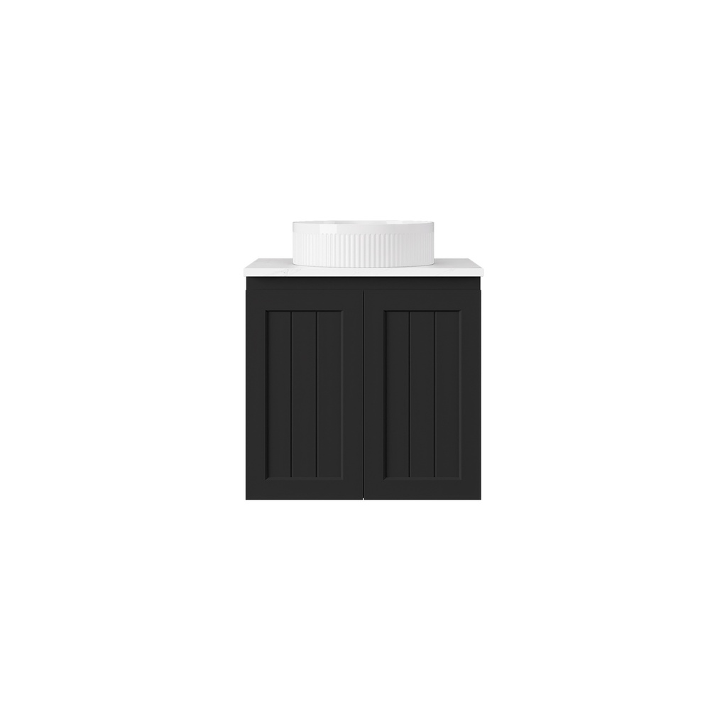 590*455*560mm Matte Black Archill Federation Wall Hung Ensuite PVC Cabinet