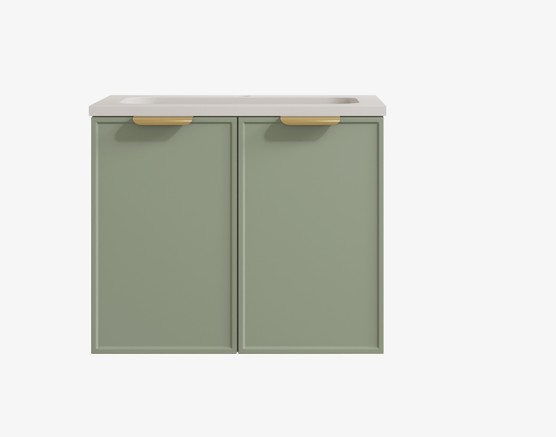 590*455*560mm Olive Green Madura Federation Wall Hung PVC Cabinet