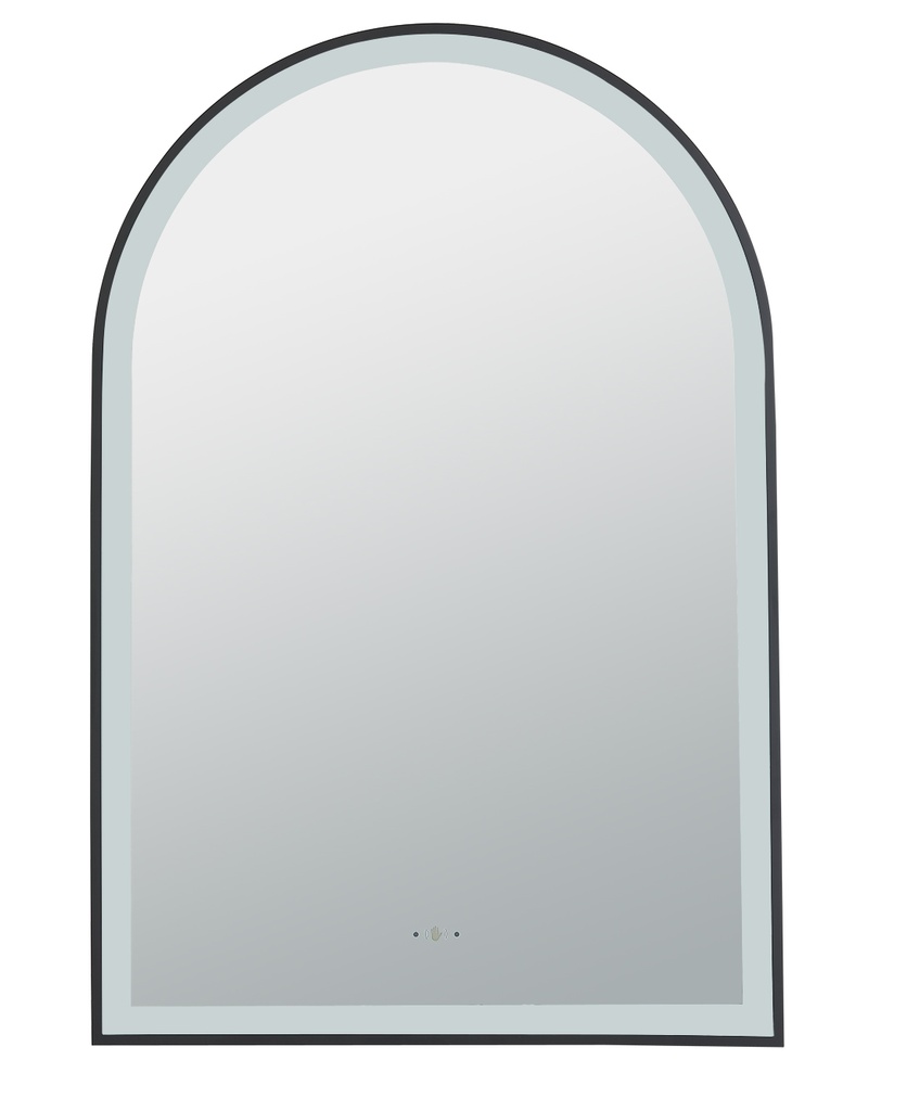 600(W)*900mm(H) Matte Black Ellips Framed LED Mirror