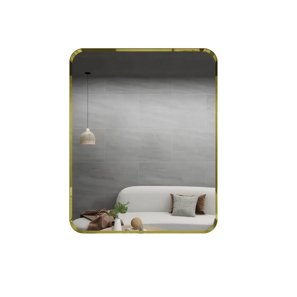 600*750mm Bronze Framed Rectangle Mirror