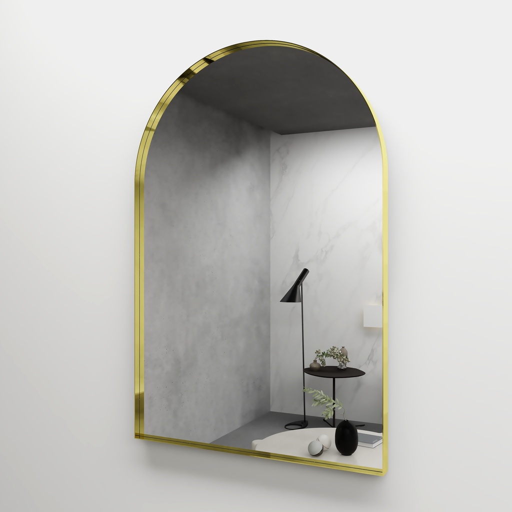 [85042/YA6090BZ] 600*900mm Bronze Framed Arch Mirror