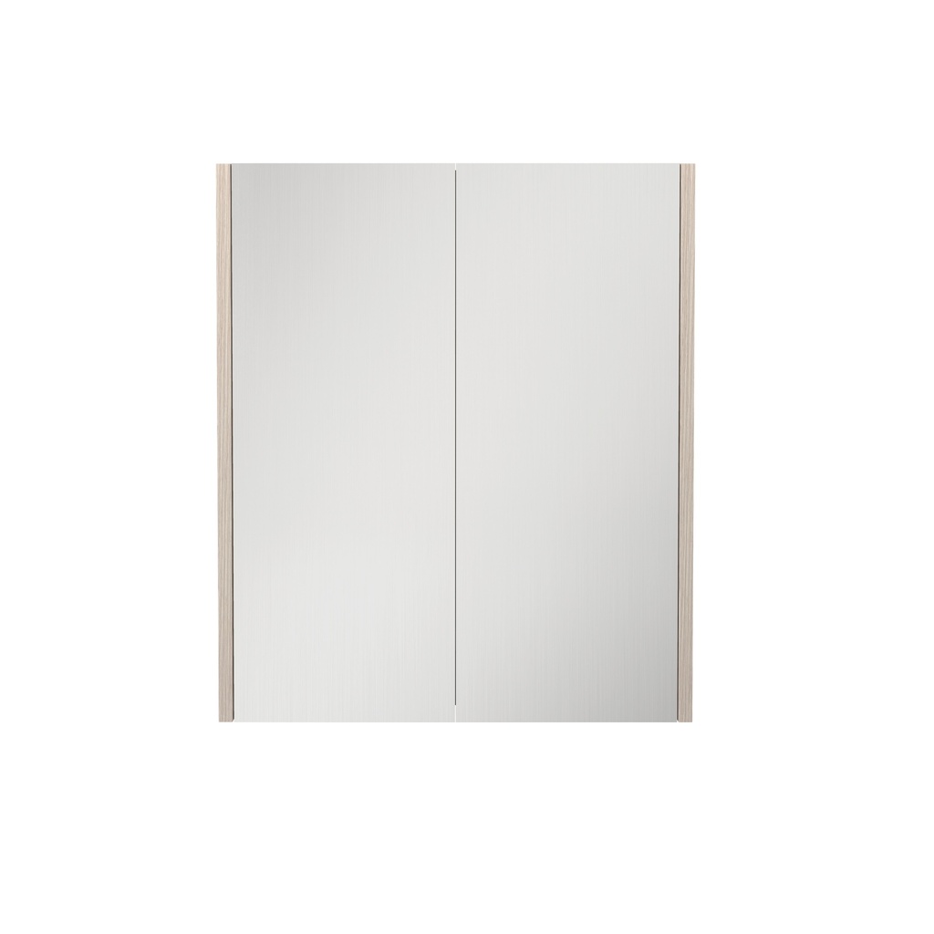 600×720×150mm Coastal Oak Camden Pencil Edge Shaving Cabinet