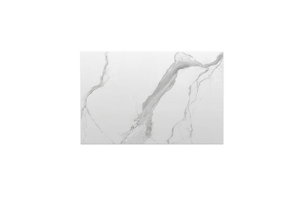 600mm White Marble Look Sintered Stone Top Matte Finish Benchtop