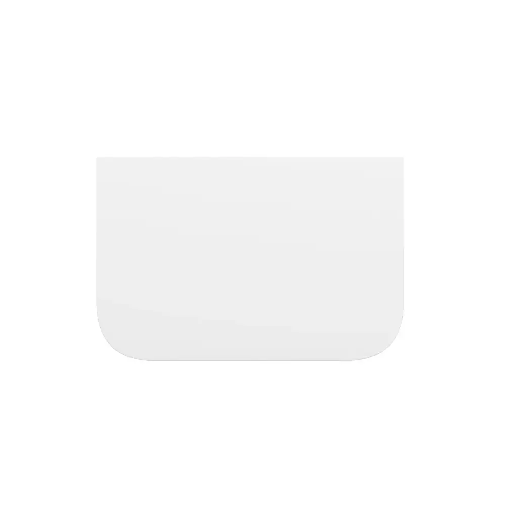 758x503x15mm Matte White Stone Top Rounded Corner Benchtop