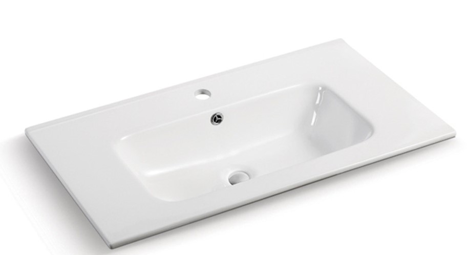 760*460*175mm Gloss White Kliff Fine Ceramic Counter Top