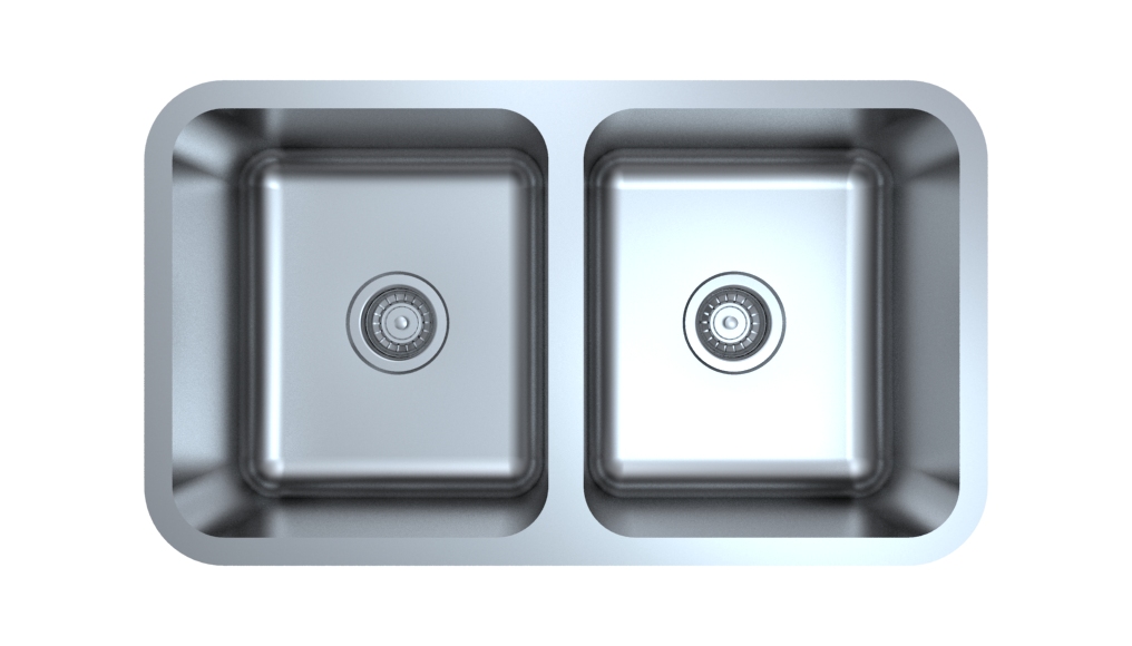 Otus Double Bowl Undermount Sink 794x457x 229mm 304 Stainless Steel