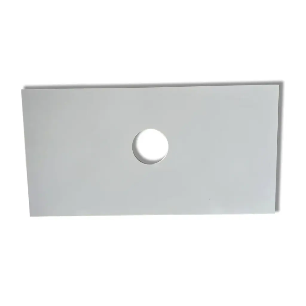 905x465x15mm Luna White Zero Silica Quartz Square Corner Stone Top