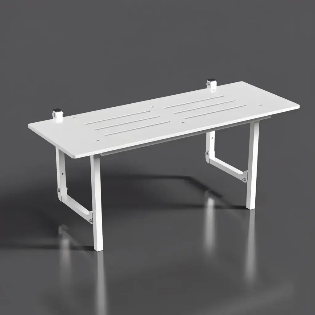 970WX395Dmm Bradley Australia Map Surface Mounted Folding Shower Seat