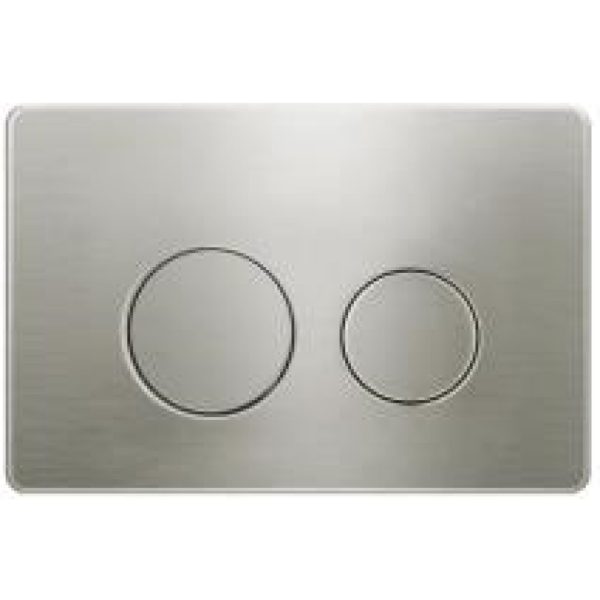 [50282] Access Plate Round Button Brushed Nickle