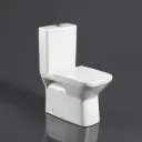Aria Back- To-Wall Toilet Suite (Rimless) With Slim Pp Seat Cover(620*340*800) With Bottom Inlet Cistern T1B