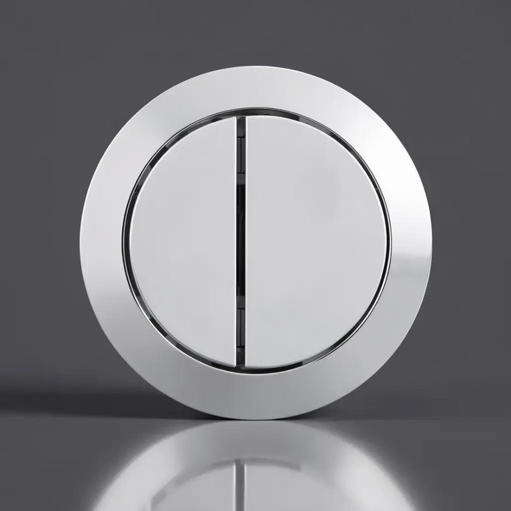 BTW Cistern Chrome Round Button
