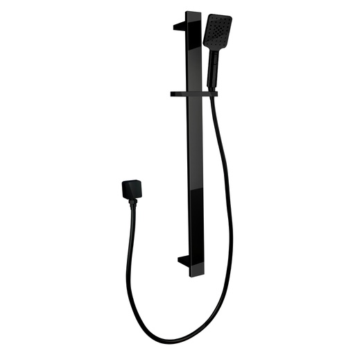 Bellino High Gloss Black Sliding Shower Rail(ABS Handheld Shower)