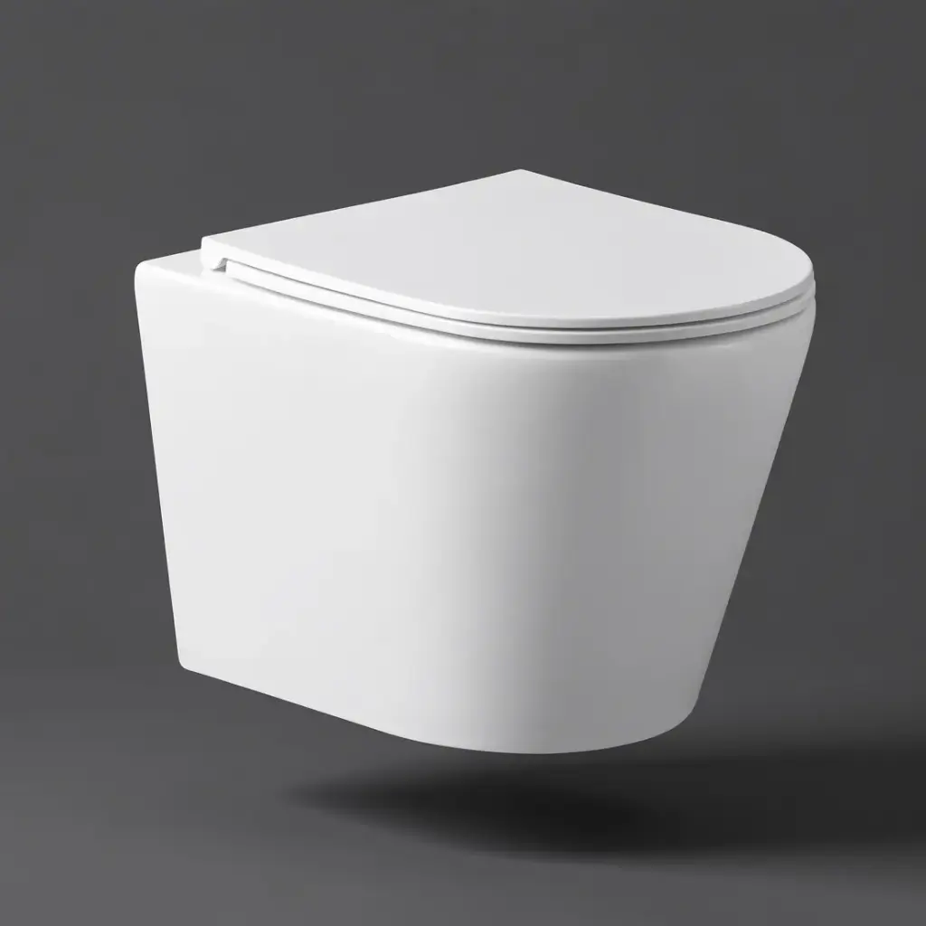 Berlin66 Gloss White Wall Hung Pan With Slim UF Seat Cover