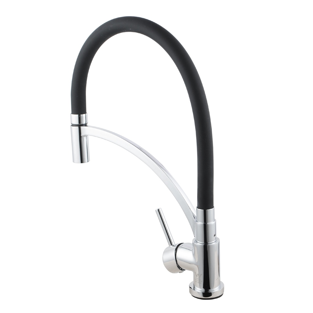 [40424] Brass Pull Down Rubber Spout Kitchen Mixer