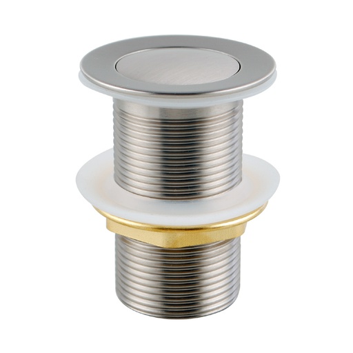 Brushed Nickel 32/40mm Solid Brass Basin Pop Up Waste with NO Overflow