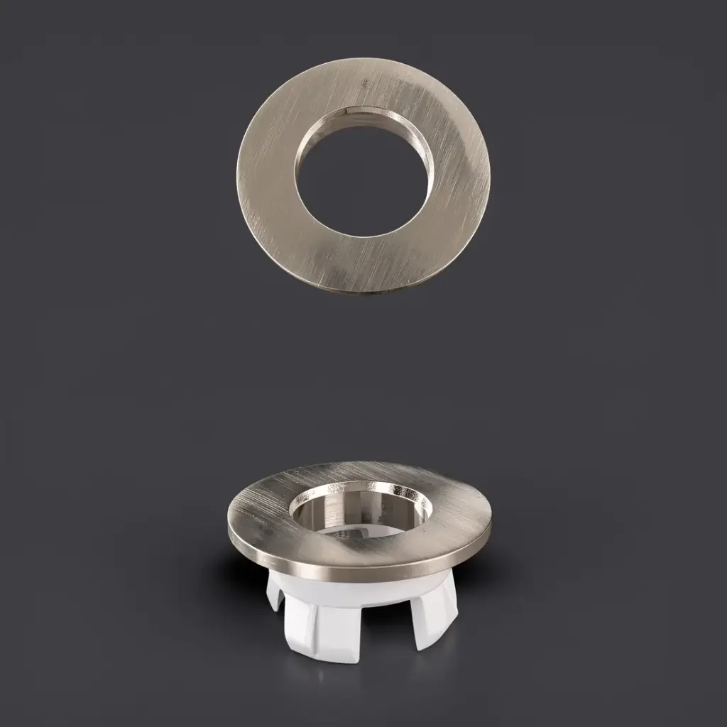 Brushed Nickel Overflow Ring