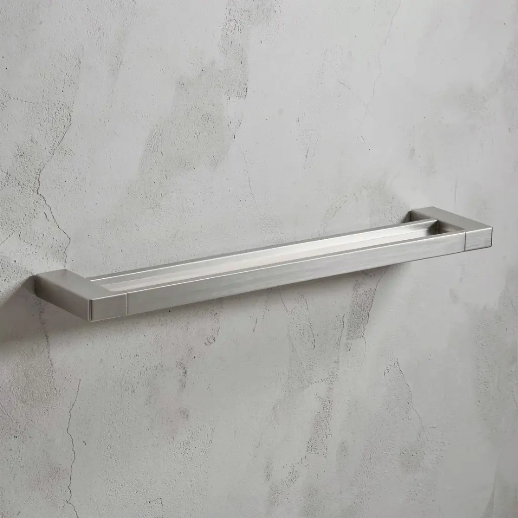 Ceram Double Towel Rail 600 mm(Brushed Nickel)