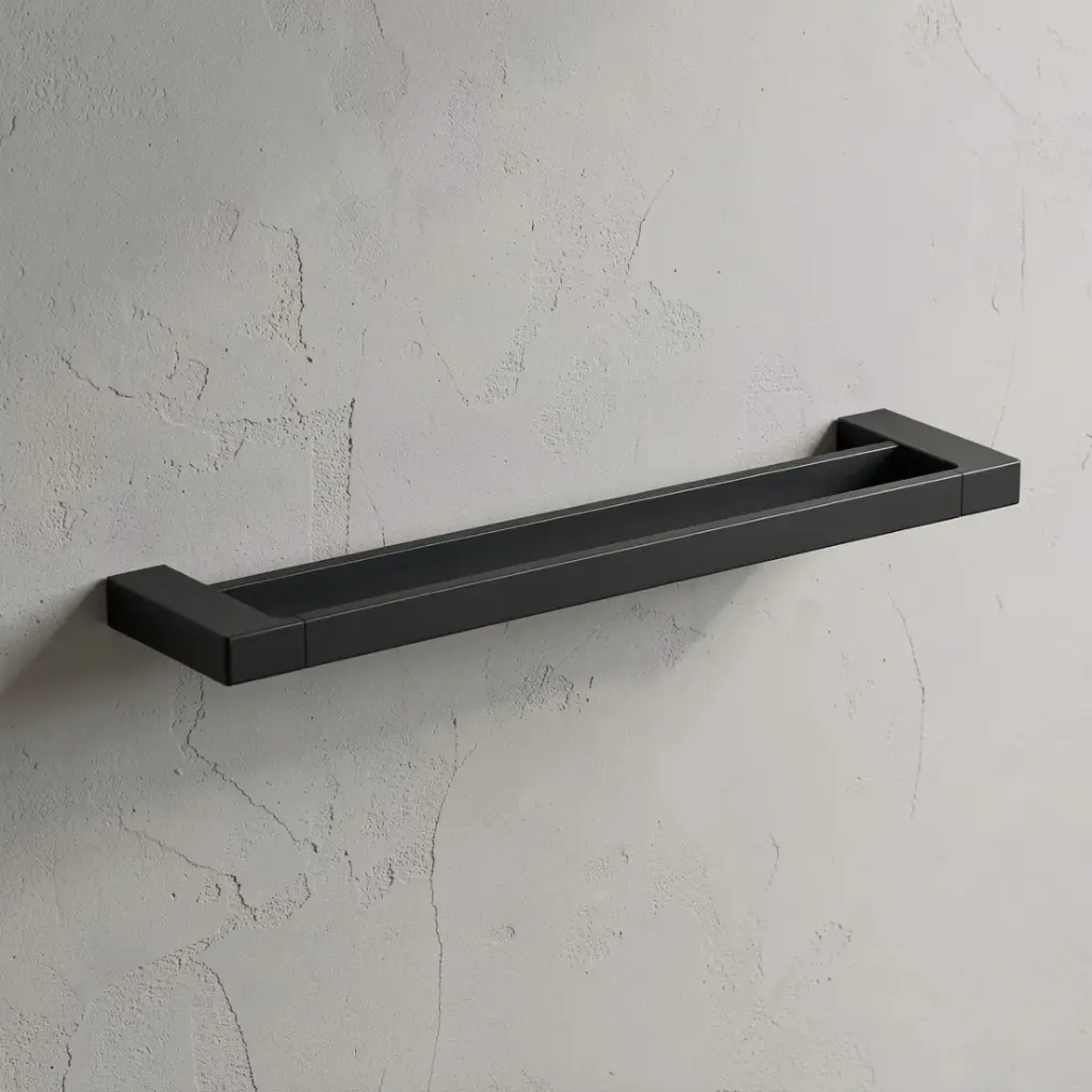 Ceram Double Towel Rail 600 mm(Matt Black)