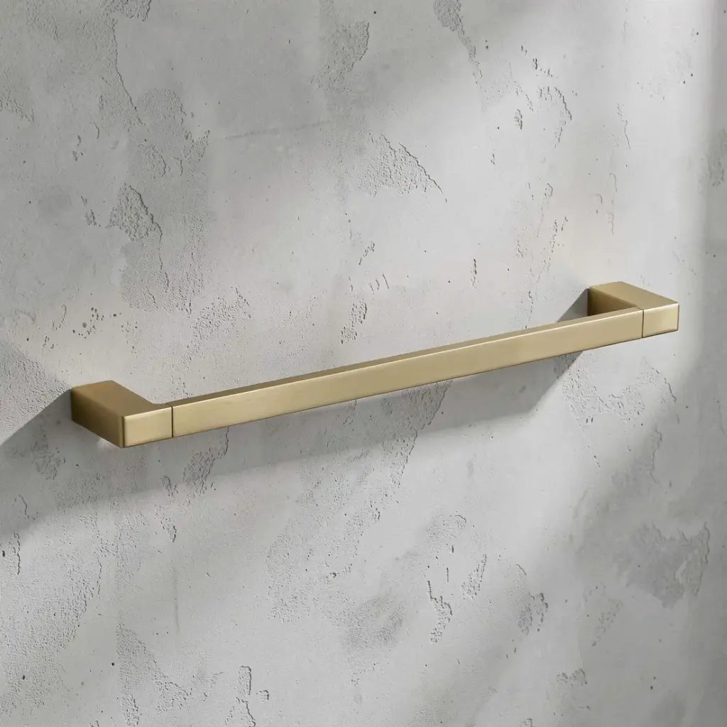 Ceram Single Towel Rail 800 mm(Brushed Gold)