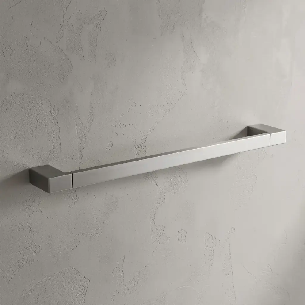 Ceram Single Towel Rail 800 mm(Brushed Nickel)