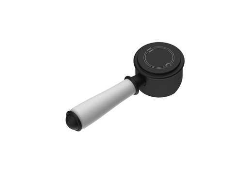 Clasico Ceramic Handle for Wall Mixer in Matt Black
