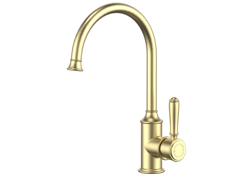 Clasico Gooseneck Sink Mixer in Brushed Gold