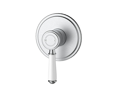 Clasico Wall Mixer Trim Kits Ceramic handle in Brushed Nickel