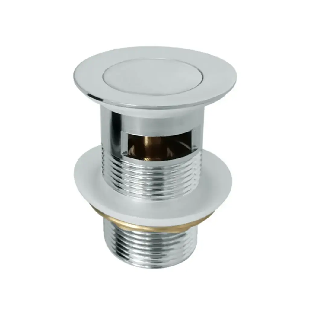 Coco Chrome 32mm Solid Pop Up Waste With Overflow Plug Waste