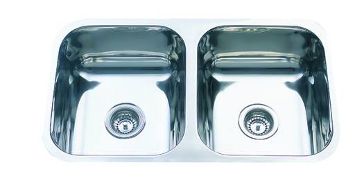 Cora Double Bowl Undermount Sink 780 x 445mm(304 Stainless Steel)