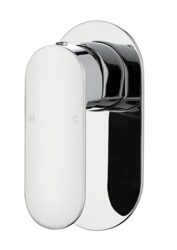 Cora Ellipse Handle Chrome Wall Mixer Lead Free