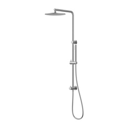 Cora Round Multi-function Shower Set Brushed Stainless Steel,250mm Stainless Steel Shower Head