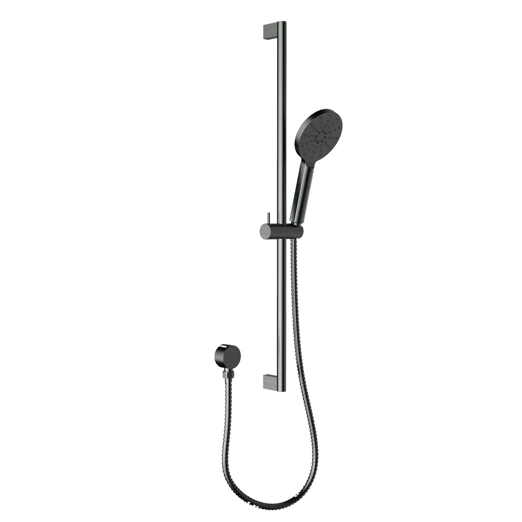 Cora Round Sliding Shower Set(Gunmetal)
