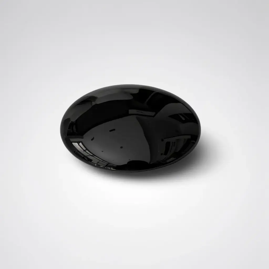 Diameter: 66mm Gloss Black Cearmic Basin Pop Up Waste Cap